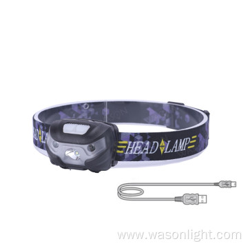 Lightweight LED Rechargeable Headlamp Flashlight